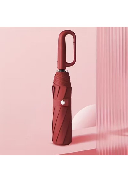 Otomatik Açılır Fiber Telli Kanca Saplı Şemsiye, Dayanıklı ve Şık Tasarım