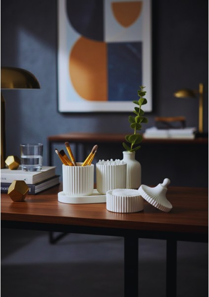 5 Parça Çok Amaçlı Makyaj Organizeri | Makyaj Pamuğu, Kulak Çubuğu, Bohem Banyo Düzenleyici fiyatları