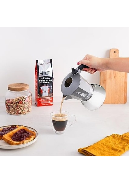 - Brikka Indüksiyon: 4 Cups Ocak Üstü Bol Köpüklü Espresso Pişirici - 170ML - Alt Hazne: Dış Paslanmaz Çelik Iç - Patentli Valfi - Indüksiyon Ocak Türleri Için Uygundur modelleri