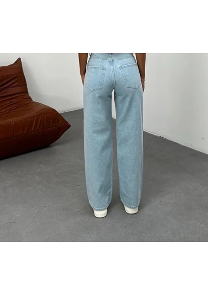 Büyük Beden Kadın Pantolon- Açık Mavi modelleri