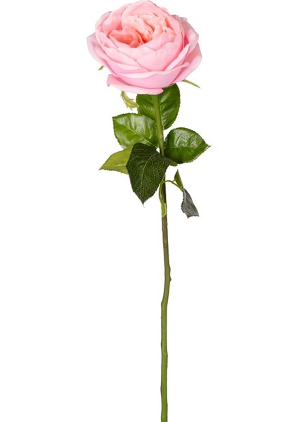 Yapay Çiçek Islak Dokulu Gül Açık Pembe 48 Cm.