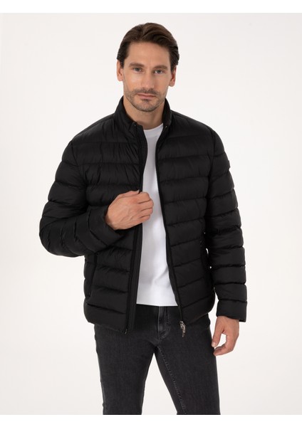 Erkek Siyah Ince Kapütone Mont 50319255-VR046