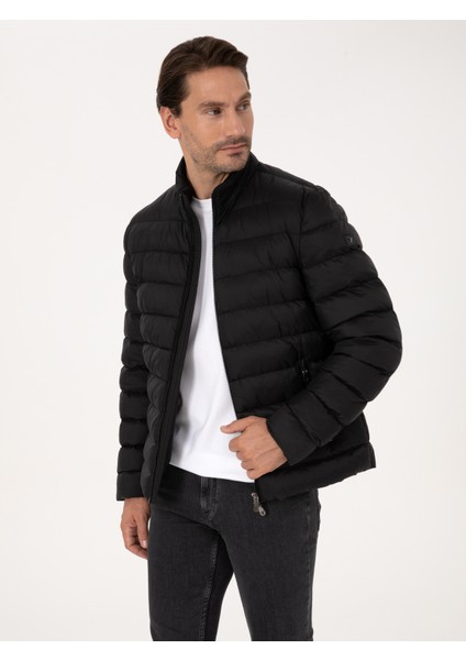 Erkek Siyah Ince Kapütone Mont 50319255-VR046 modelleri