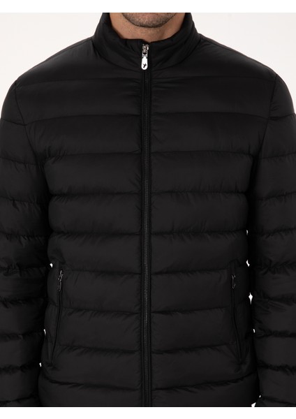 Erkek Siyah Ince Kapütone Mont 50319255-VR046