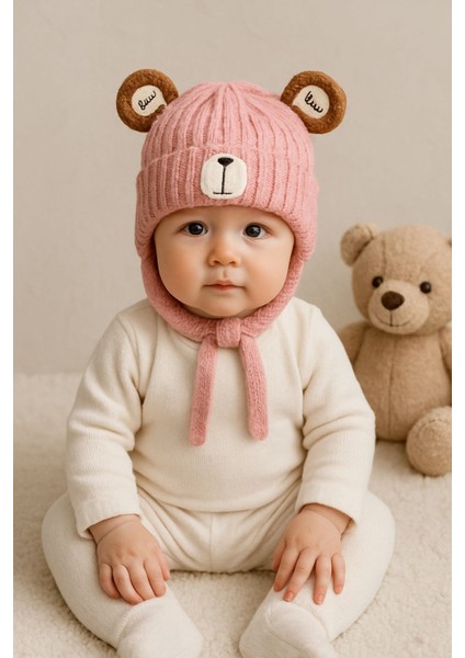 Dış Kısmı Örme Iç Kısmı Pamuk Bebek Bere