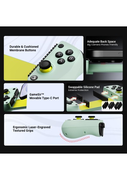 X5 Lite: Hall Efektli Çok Fonksiyonlu Usb-C Mobil Oyun Kontrolcüsü (Android, iPhone 15/16, iPad Mini 7 Uyumlu) fırsatları