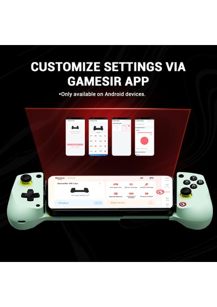 X5 Lite: Hall Efektli Çok Fonksiyonlu Usb-C Mobil Oyun Kontrolcüsü (Android, iPhone 15/16, iPad Mini 7 Uyumlu)