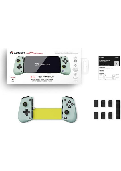 X5 Lite: Hall Efektli Çok Fonksiyonlu Usb-C Mobil Oyun Kontrolcüsü (Android, iPhone 15/16, iPad Mini 7 Uyumlu)