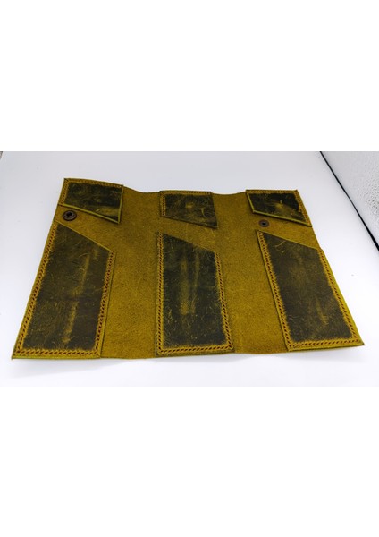 Crazy Gerçek Deri Tamamen El Emeği Özel Kalemleriniz Için Kalemlik Kalemkutu (8*18CM ) NLU103 modelleri