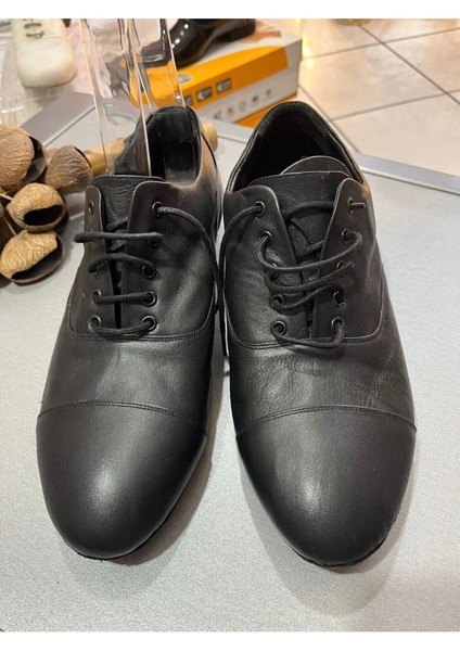 Italyan Stil Siyah Deri Erkek Tango, Dans ve Salon Ayakkabısı