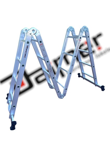 4x4 Alüminyum Çok Amaçlı Akrobat Merdiven 4.70 mt