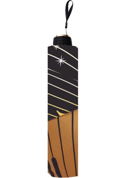 Rüzgar Dayanıklı Müzik Desenli Yarasa Şemsiye, 8 Telli, Siyah indirimleri