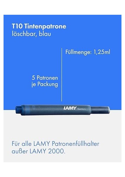 Mürekkep Kartuşları Mavi Doppelpackung (10 Kartuş) fiyatları