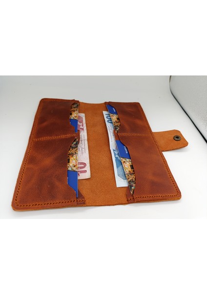 Crazy Hors Deri Tamamen El Işçiliği Cüzdan 4 Kartlık 2 Büyük Alanı 20X19,5 Acık Hali NLU102 fırsatları