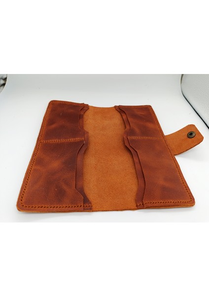 Crazy Hors Deri Tamamen El Işçiliği Cüzdan 4 Kartlık 2 Büyük Alanı 20X19,5 Acık Hali NLU102 indirimleri