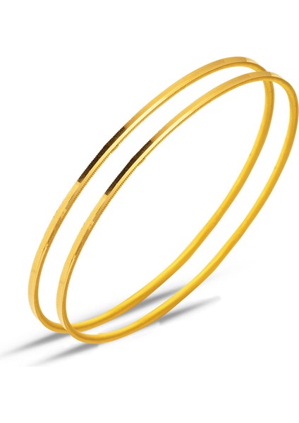 Bayan 22 Ayar Ajda Altın Bilezik (2*7) 14 Gr.