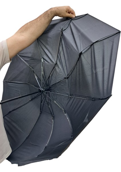 Fiber Gövde Tam Otomatik 10 Telli Renkli Şemsiye, Rüzgarda Dayanıklı ve Şık Tasarım