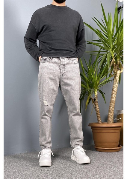 Yırtıklı Gri Jean - Kot Pantolon fiyatları