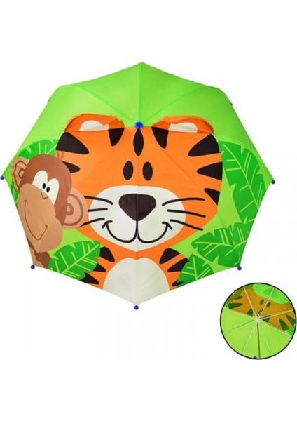 Çocuklar Için Renkli Desenli Katlanabilir Sevimli Şemsiye modelleri
