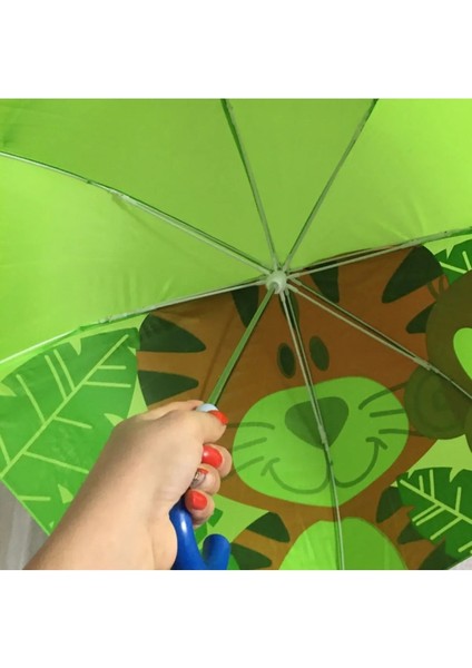Çocuklar Için Renkli Desenli Katlanabilir Sevimli Şemsiye indirimleri
