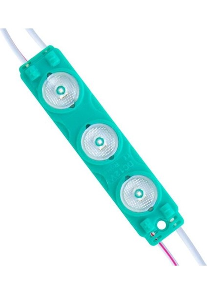 12 Volt 1.5 Watt Yeşil 2835 73 x 16 mm IP65 195 – 210 Lümen 170 Derece Modül LED