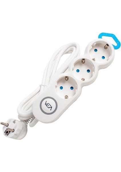 Vea VE2S3S 3'lü Anahtarlı 1.5 Metre Çoklu Priz