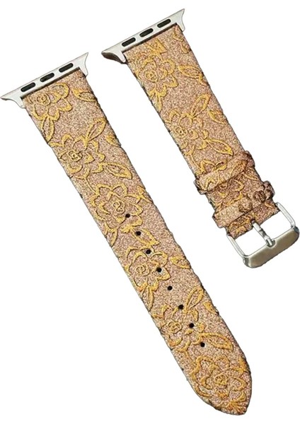 Apple Watch 38MM Creeper Desenli Kordon - GOLD-(5796) - SB001M-4A0SY8