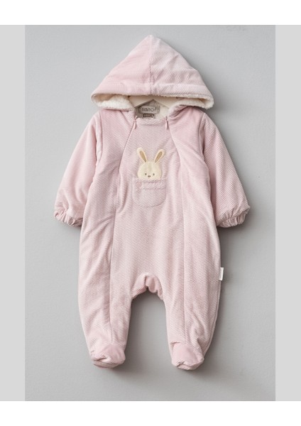 Sevimli Tavşan Desenli Kapüşonlu Wellsoft Astarlı Astronot Kozmonot Tulum fiyatları