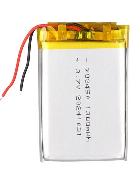 703450 3.7V 1300MAH Lityum Polimer (Li-Po) Batarya Ciklet