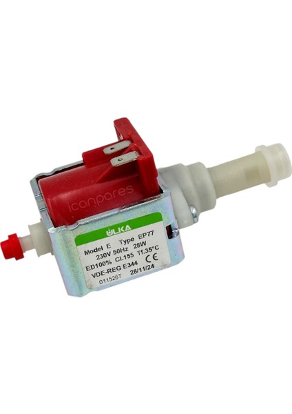 Ulka EP77 28W Su Pompası – Ütü, Çay Makinesi, Kahve Makinesi ve Halı Yıkamalı Süpürge Uyumlu Su Pompası