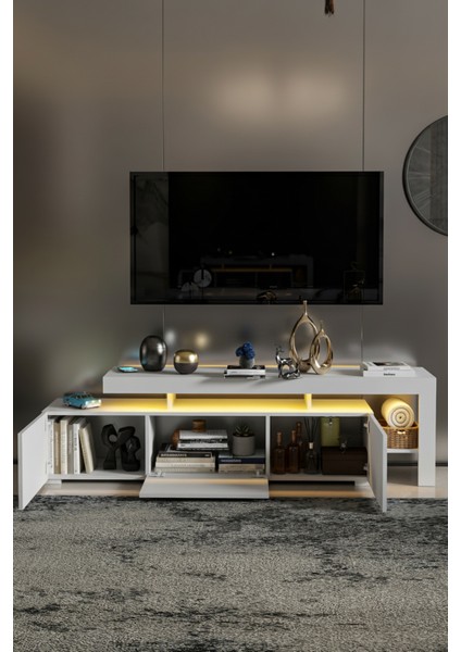 Luma LED Işıklı Tv Ünitesi fırsatları