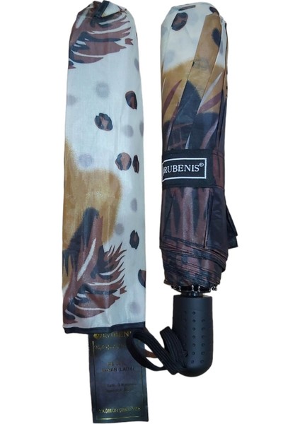 Renkli 10 Telli 3 Kırmalı Otomatik Şemsiye, Pratik ve Şık Tasarım