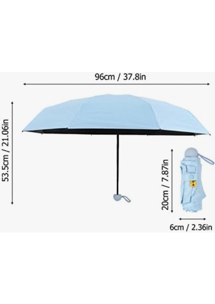 Yeşil Mini Kapsül Seyahat Şemsiyesi, Hafif ve Kılıflı, Pratik ve Şık Tasarım fiyatları
