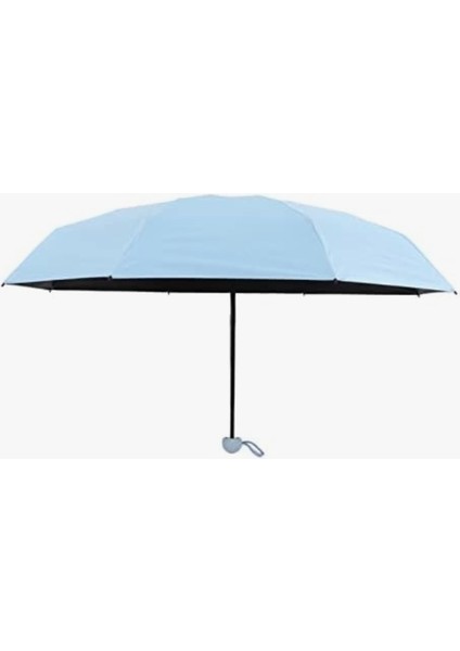 Yeşil Mini Kapsül Seyahat Şemsiyesi, Hafif ve Kılıflı, Pratik ve Şık Tasarım