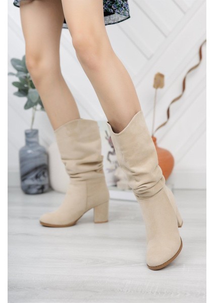 Kadın Azra Vizon Süet Körüklü Çizme fiyatları