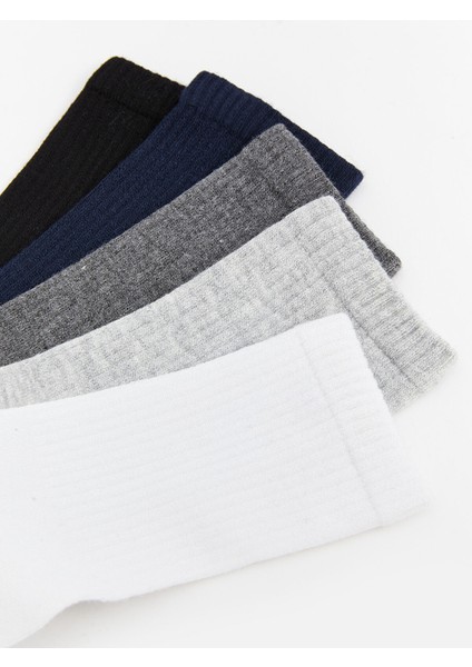 Yeni Sezon Erkek Çocuk Bambu Soket Çorap 5'li modelleri