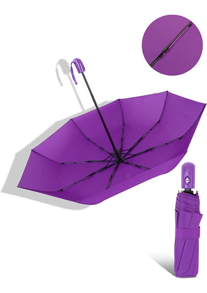 Mor Tam Otomatik Rüzgara Dayanıklı Şemsiye, Şık ve Kullanışlı Güçlü Tasarım fiyatları
