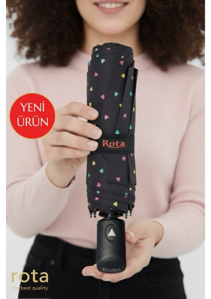 Rüzgarlı Havalara Uygun 10 Telli Yarım Otomatik Fiber Şemsiye