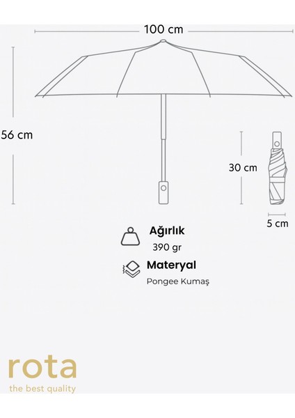 Rüzgarlı Havalara Uygun 10 Telli Yarım Otomatik Fiber Şemsiye fırsatları