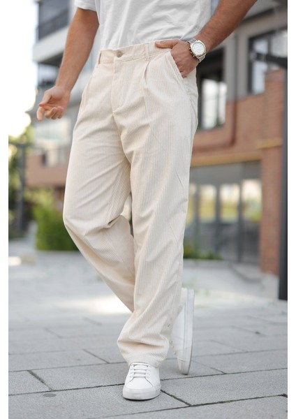 Erkek Kadife Baggy Pantolon