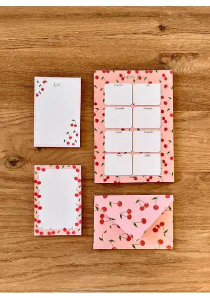 Planlayıcı Set Desenli 50 Yp. + Zarf modelleri