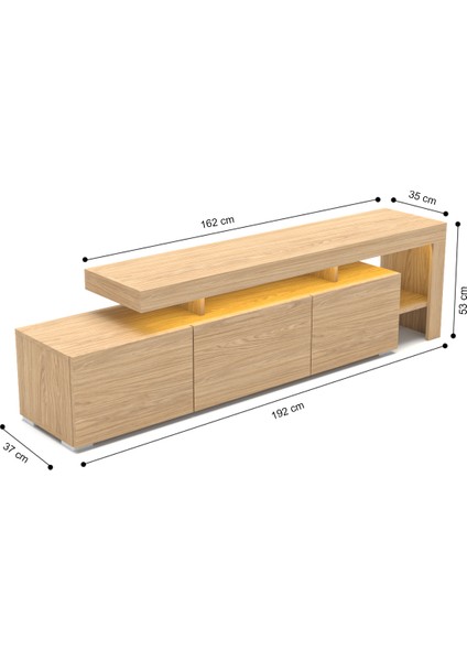 Luma LED Işıklı Tv Ünitesi modelleri