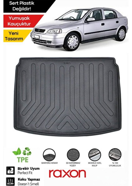 Opel Astra G Hb 1998–2004 Bagaj Havuzu – Kaymaz, Kokusuz, Tam Uyumlu Koruma