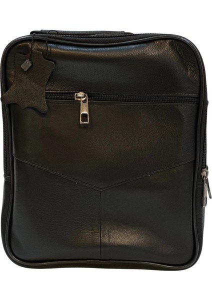 Erkek Hakiki Deri Dikey Siyah Orta Boy El Çantası indirimleri