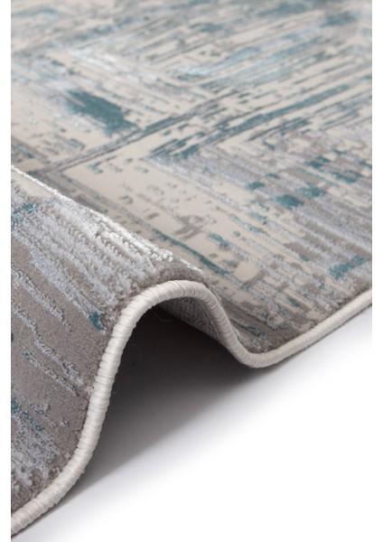 Madrid 1005 Mavi Halı Kilim Kaymaz Taban Salon Mutfak Kesme Yolluk Makine Halısı indirimleri