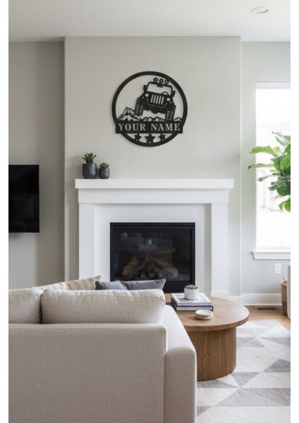 Kişiye Özel Isimli Off Road Arazi Aracı Metal Duvar Dekoru - Macera Garaj Odası Tablosu