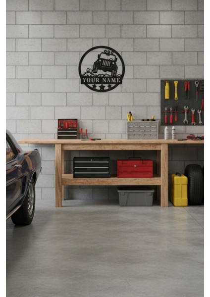 Kişiye Özel Isimli Off Road Arazi Aracı Metal Duvar Dekoru - Macera Garaj Odası Tablosu modelleri