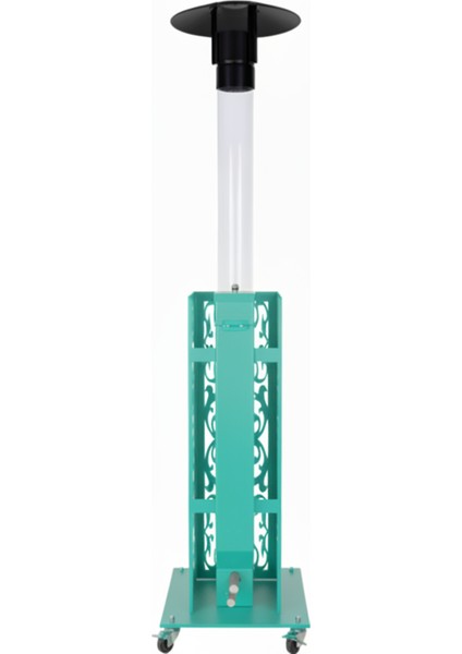 Retro Turkuaz Tekerlekli Lazer Korumalı Füze Pelet Soba fiyatları