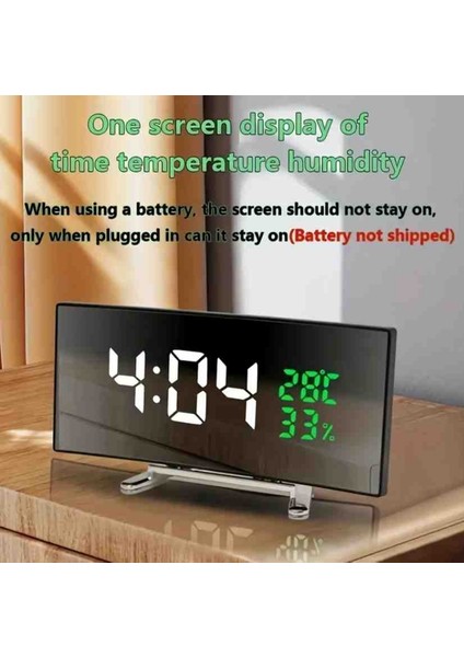 Modern Büyük LED Dijital Masa Saati Sıcaklık ve Nem Ölçer fiyatları