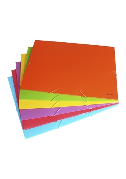 Smato Lastikli Dosya Mat Mavi W 4203